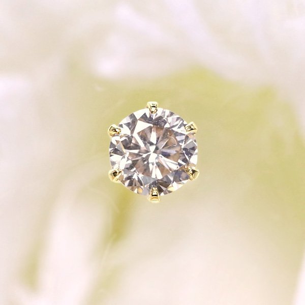 結婚祝いアクセサリーK18YG 天然ダイヤモンド ピアス 0.30ct アクセサリー ピアス(両耳用