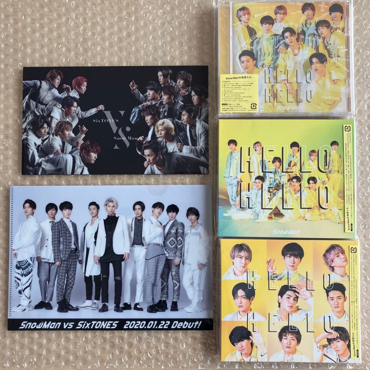 Snow Man CD〈HELLO HELLO〉通常盤,初回盤A,B ハローハロー3形態(CD+DVD)3点+特典2点セット