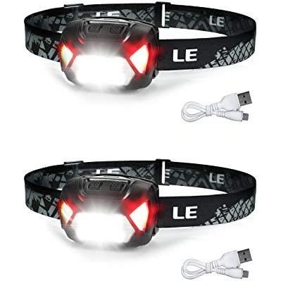 ヘッドライト 充電式 USB ledヘッドライト 高輝度 LED ヘッドランプ 2個セット 【集光・散光切替/ 明るさ300ルーメン/ 実用点灯4～30時間/の画像2