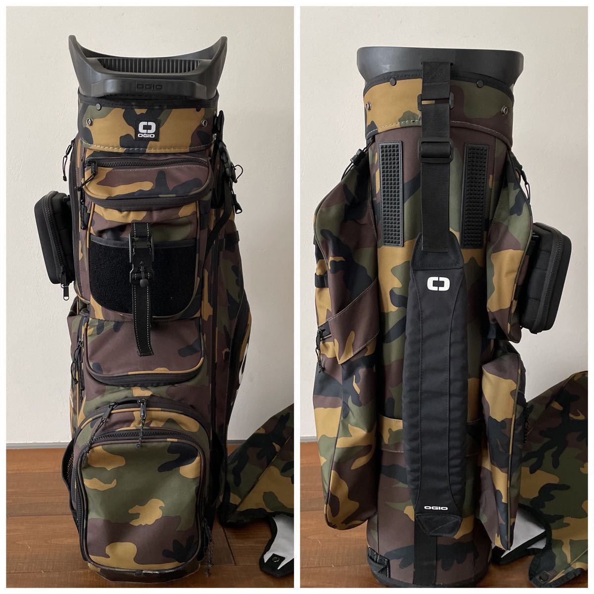 【セール 登場から人気沸騰】ゴルフオジオ アルファ コンボイ キャディバッグ 14分割 迷彩