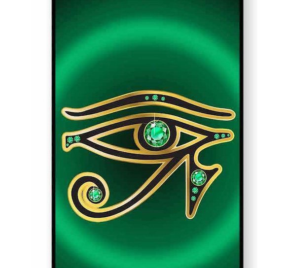 iPhone6 6Sホルスの目 エジプト アートケース 保護フィルム付_画像3