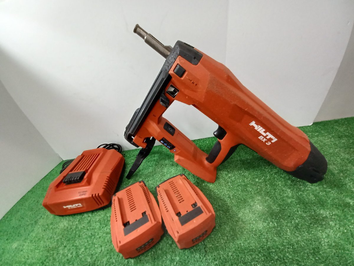 品】HILTI ヒルティ充電式鋲打機 BX3 バッテリー2個 充電器 1個 電動