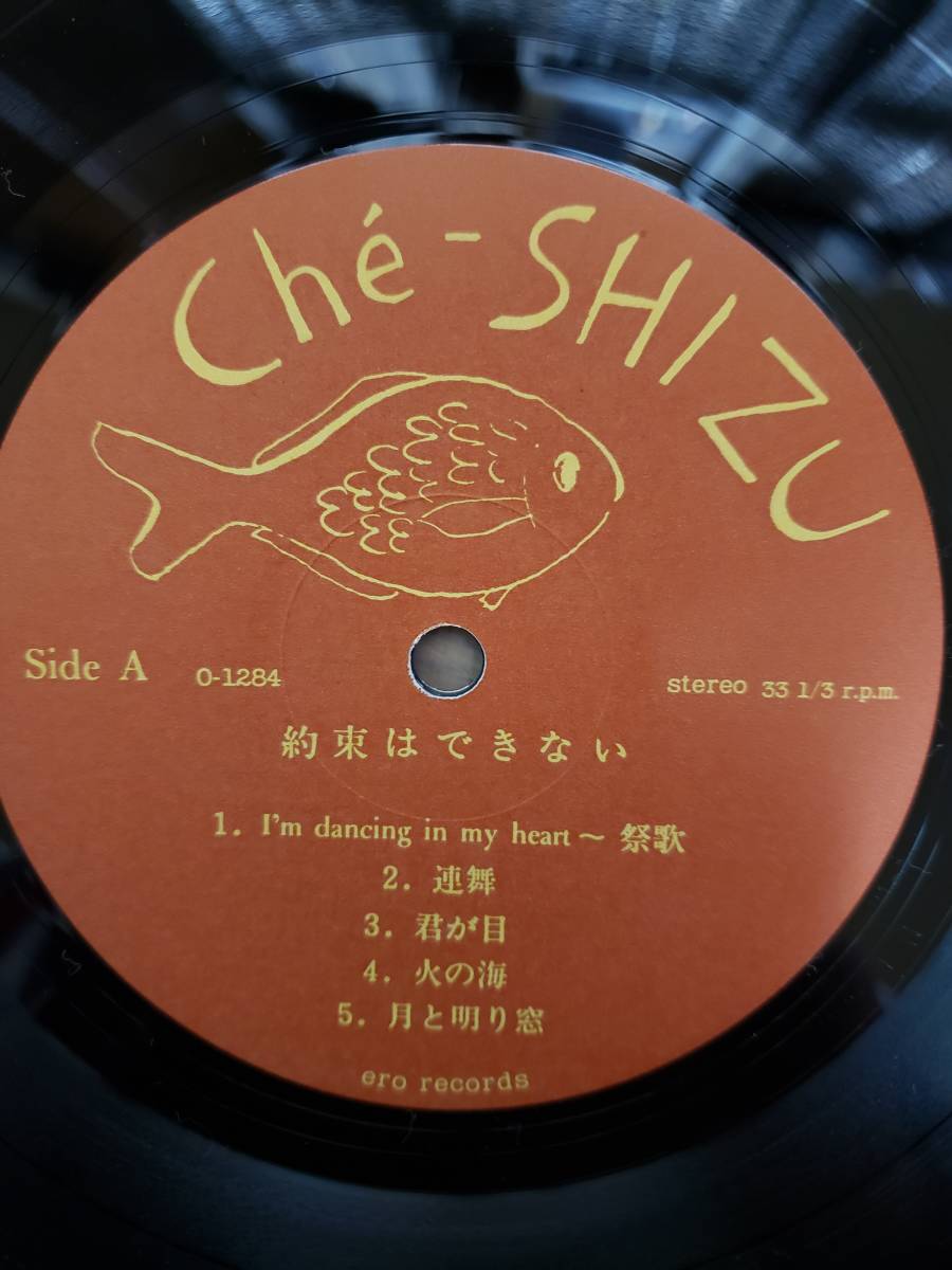 Che-SHIZU シェシズ LPアナログ盤 約束はできない 工藤冬里/向井千惠