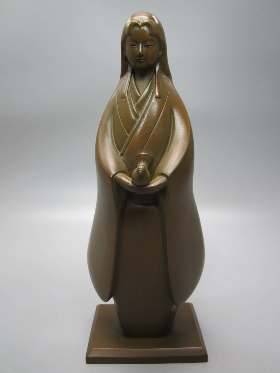 在庫僅少】 鋳銅製 清峯作(板保次) 小鳩の夢 第八回高岡傅統産業総合展