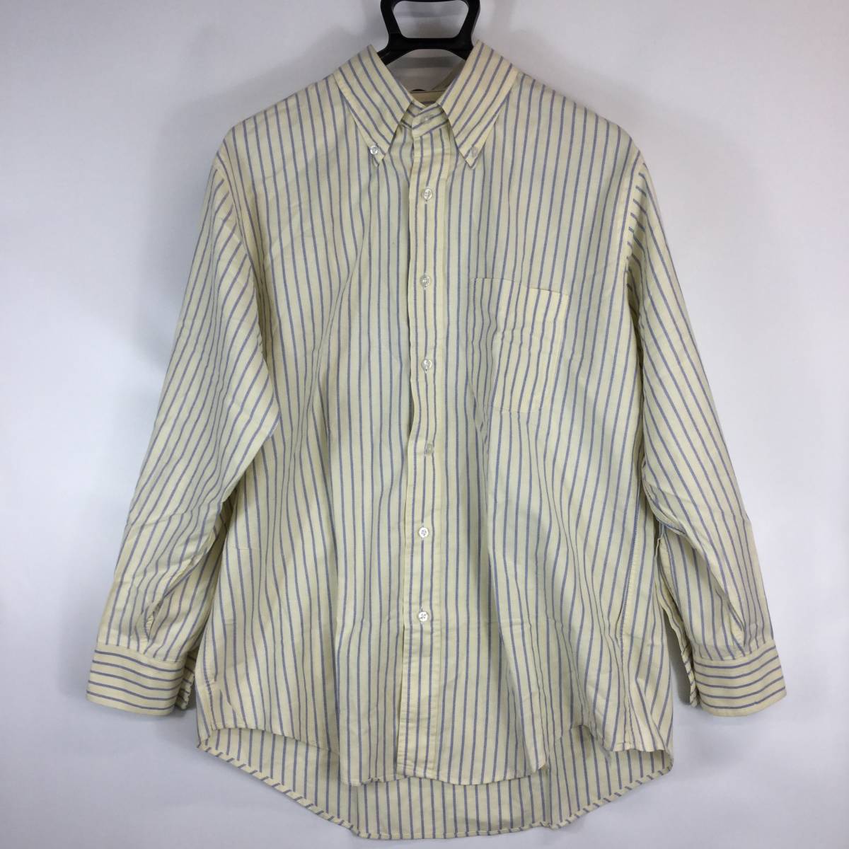 90s USA製 L.L.BEAN エルエルビーン ストライプボタンダウンシャツ コットン 16‐32サイズ