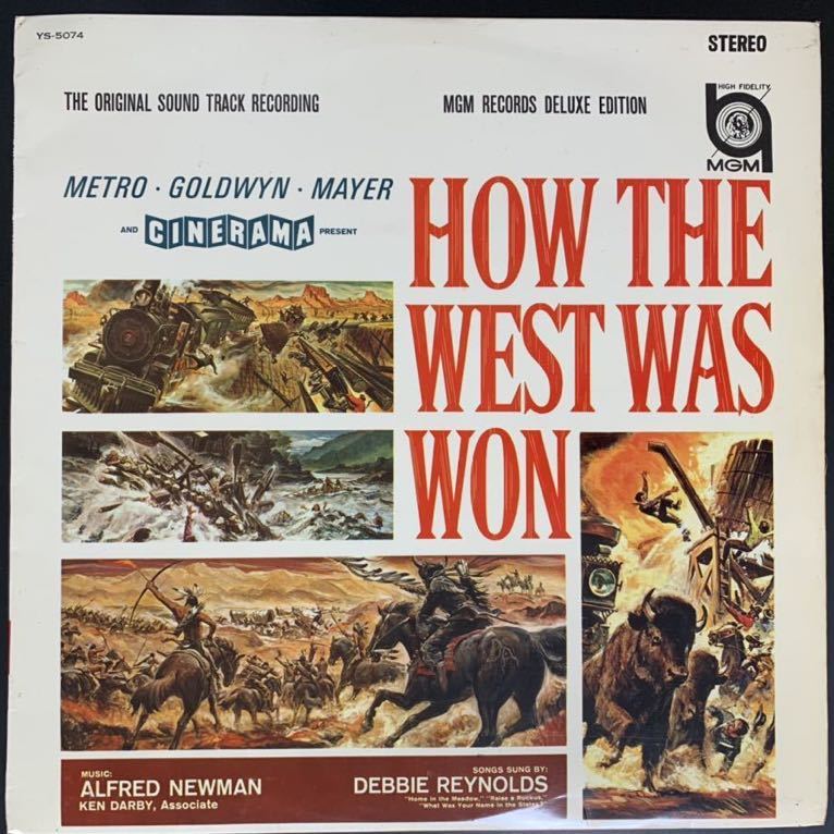 *LP/MGMsine лама фильм саундтрек Alfred Newman/HOW THE WEST WAS WON/ запад часть .. история /YS-5074/ запись 