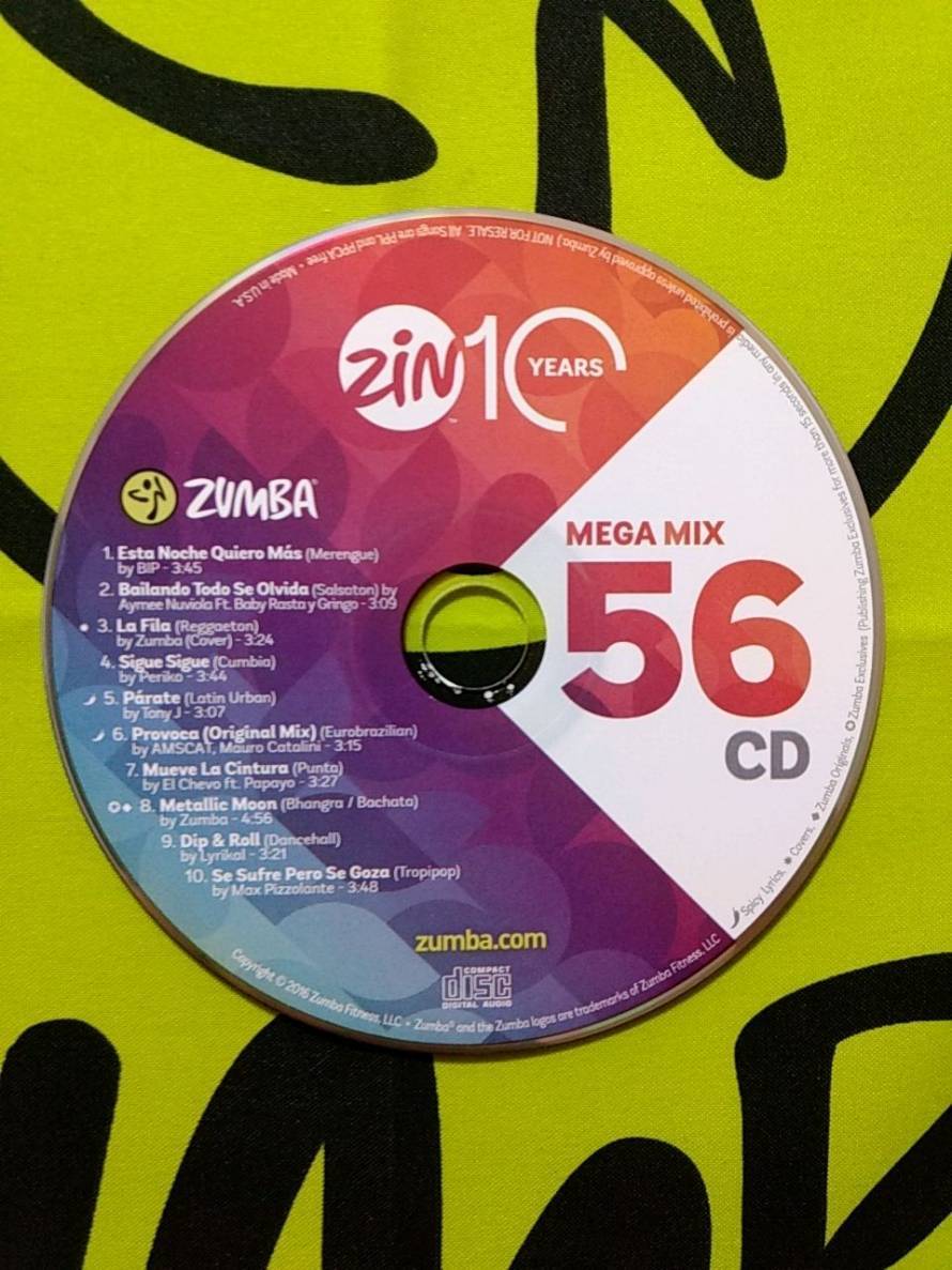 ZUMBA　...　MEGAMIX51～MEGAMIX60　CD　10 шт.  комплект  