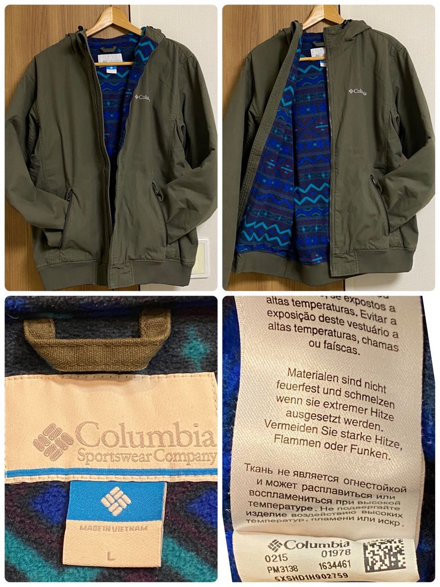 【希少】COLUMBIA コロンビア サンポイントジャケット ブルゾン　防寒 アウトドア　サイズ　L 