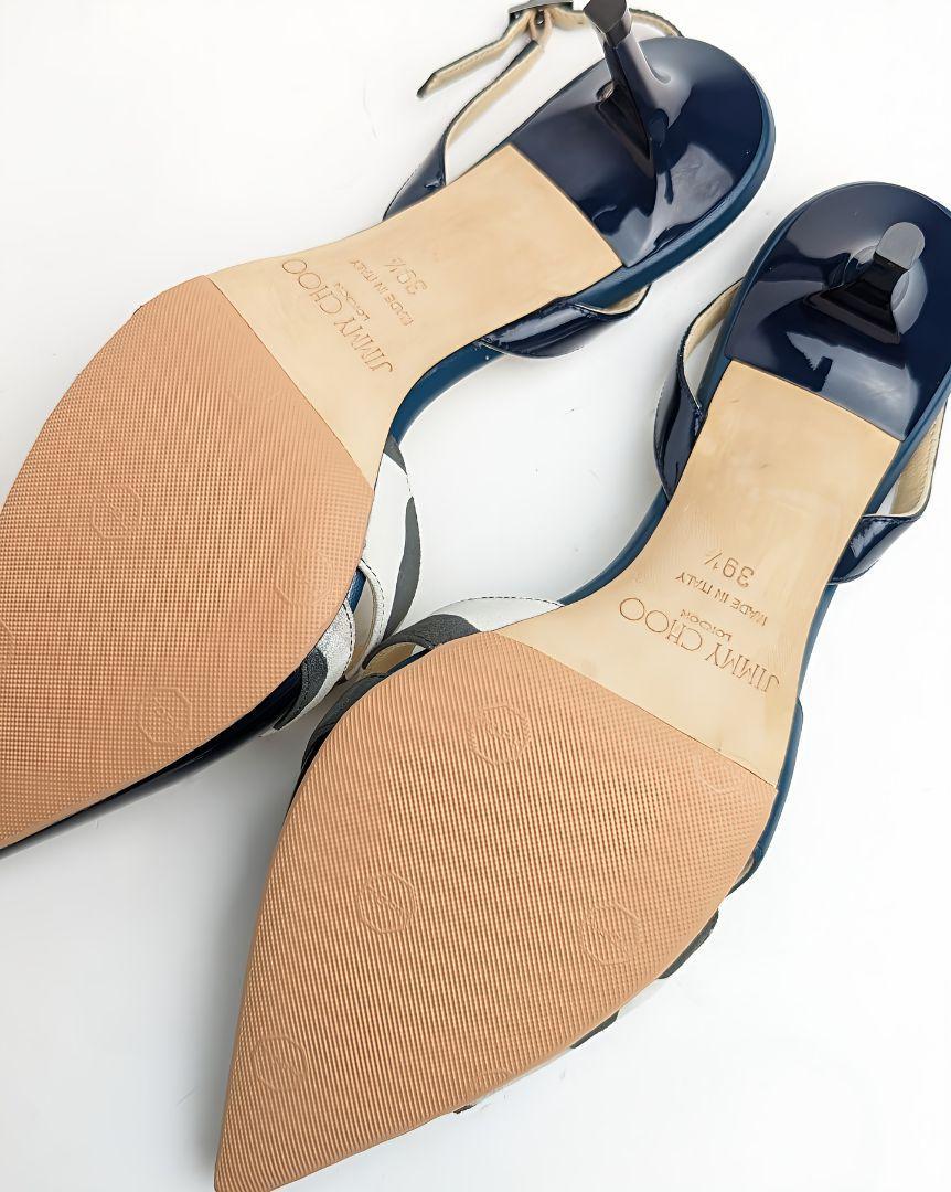 Jimmy Choo ☆ 2020SS 黒レザースリングバックパンプス ☆新品 marz.jp