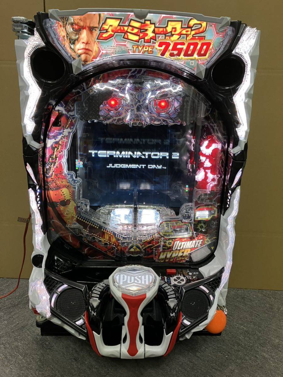 すので】 【 P ターミネーター2 TYPE7500 】無加工・ぱちんこ実機 白