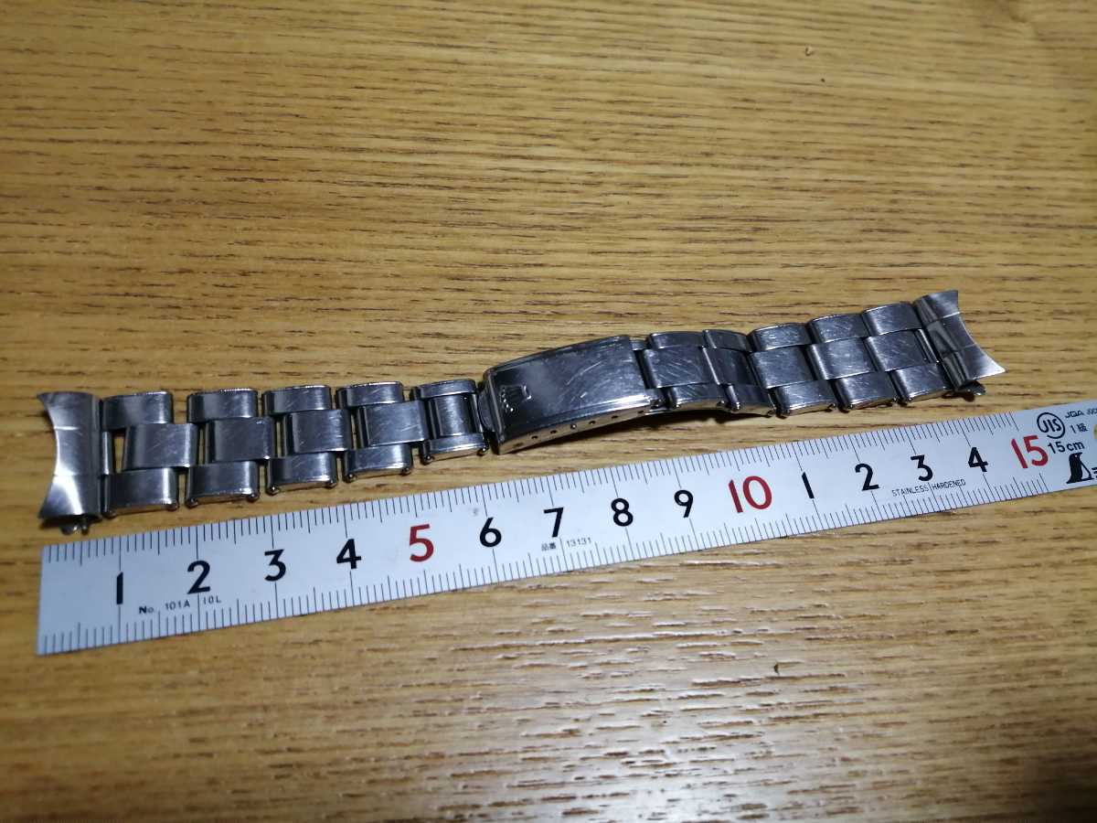 ロレックス 7205 純正ベルト 19mm フラッシュフィット アンティーク-
