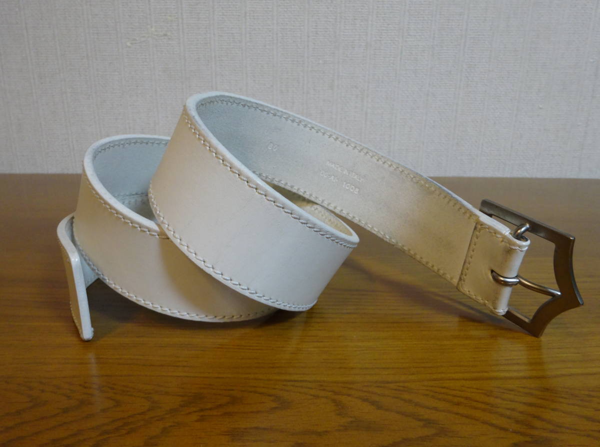 奉呈 ディオールオム レザーDバックルベルト 80 dior homme