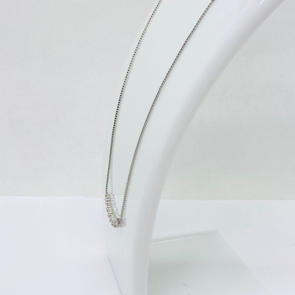 Pt900/Pt850 ダイヤモンド スマイル ネックレス D:0.52ct | alfasaac.com