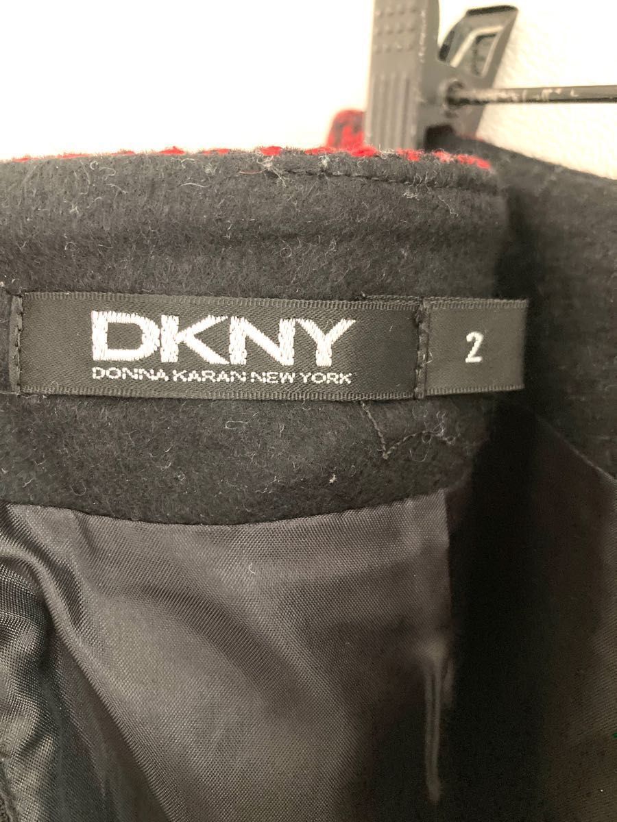 DKNY ダナキャランニューヨーク　タータンチェック柄　冬物　スカート　Mサイズ