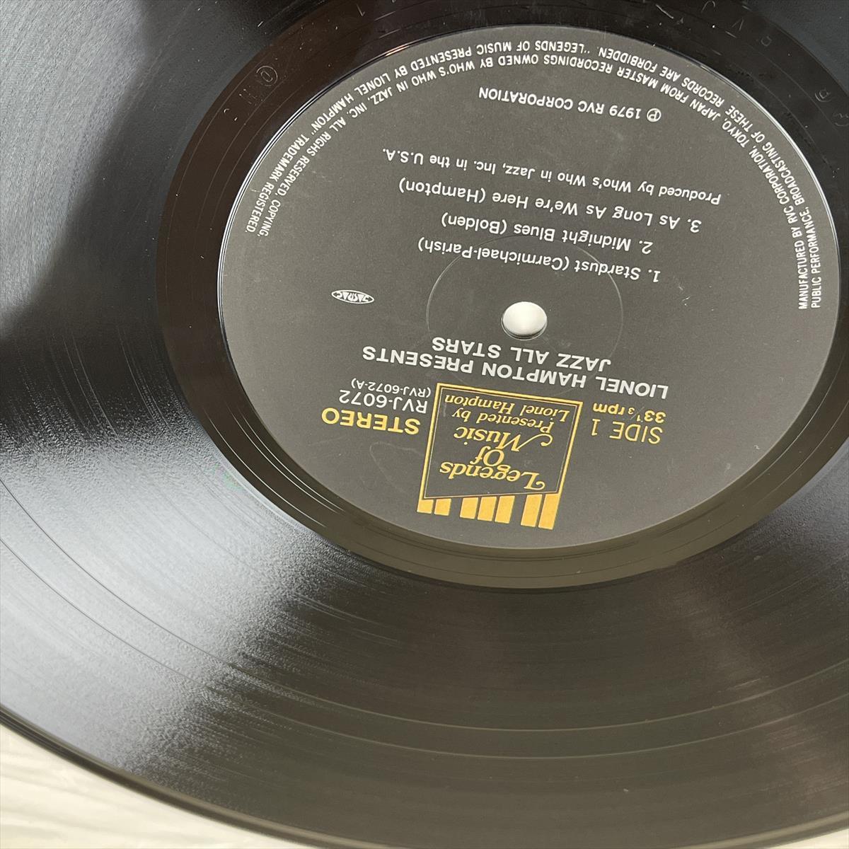 さ470　LP レコード ライオネル・ハンプトン・オールスターズ「スターダスト・アゲイン」_画像5