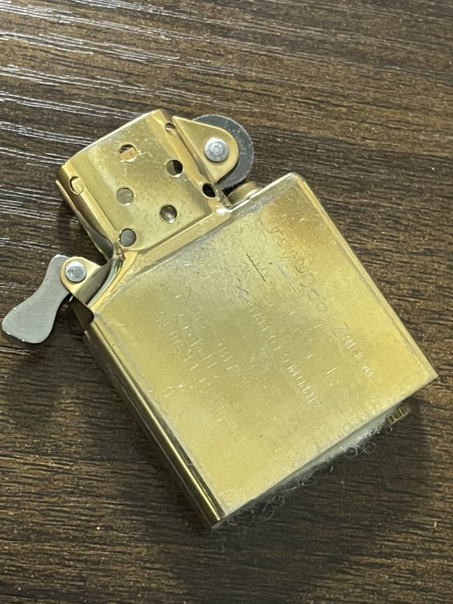 zippo AMERICAN EAGLE GOLD ゴールド ソリッドブラス 1992年製 SOLID BRASS イーグル 1932-1963 ゴールドインナー 同年代 1992年製_画像8