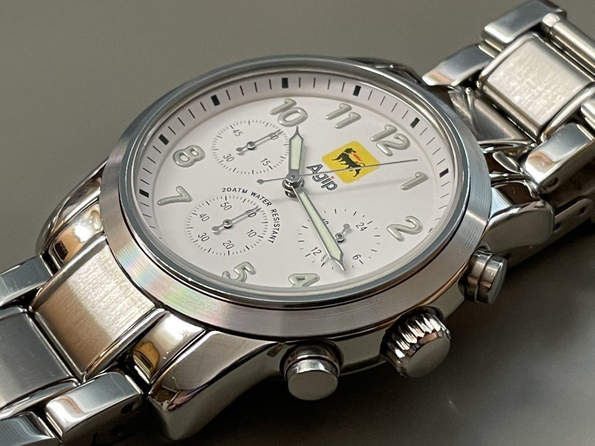 Yahoo!オークション - 1円〜美品 Agip アジップ ITALY クロノ Yahoo!オークション - 1円〜美品 Agip アジップ ITALY クロノ