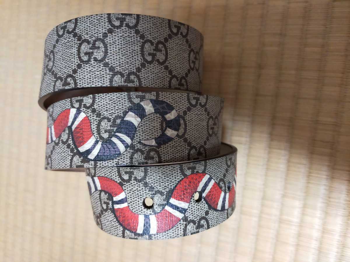 営業 グッチ GUCCI スネーク ベルト シマ メンズ ミケーレ 蛇 ヘビ tdh