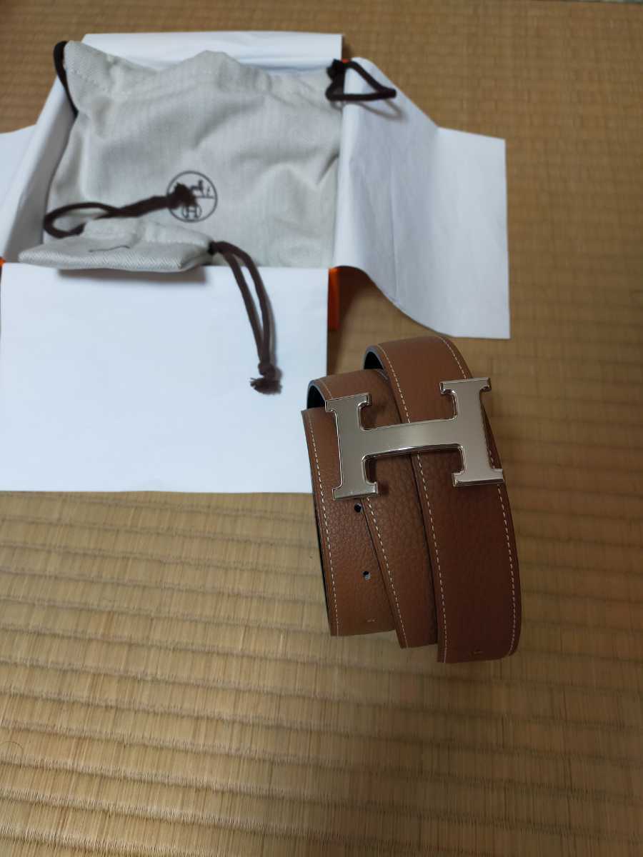 美品 エルメス メンズ ベルト リバーシブル Hバックル equaljustice.wy.gov