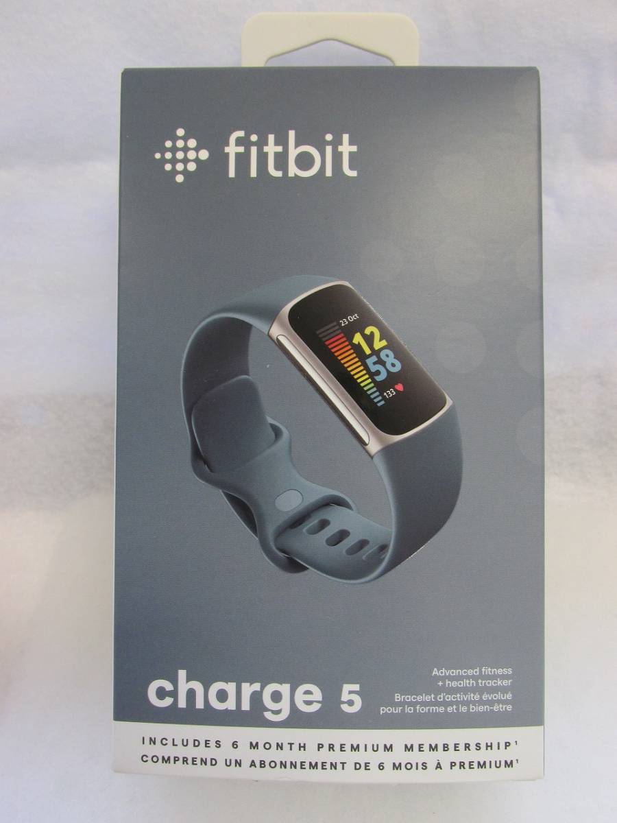 未開封品】Fitbit Charge5 スチールブルー/プラチナ 最新人気