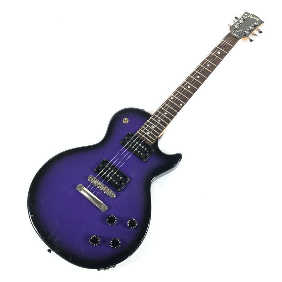 Burny バーニー レスポールタイプ エレキギター 紫/黒系 現状品