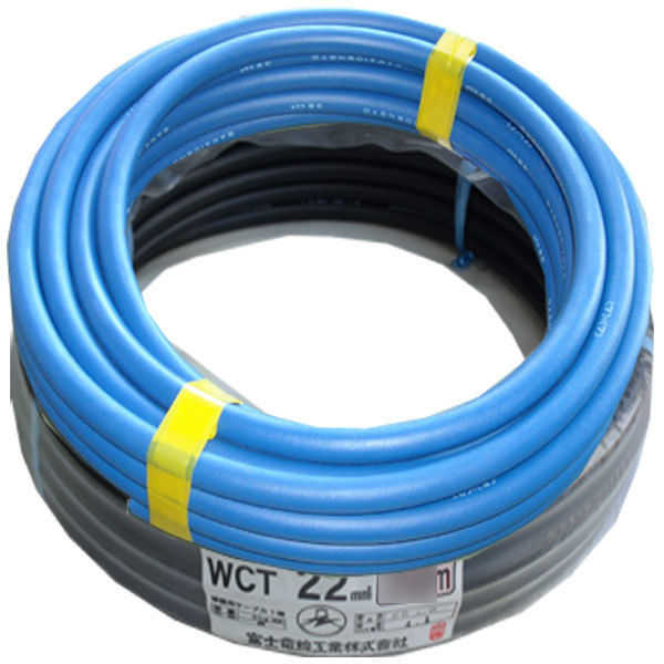 70000-179　22スケ　15m（青色10m／黒5m）溶接用WCT　キャブタイヤ/キャプタイヤケーブル