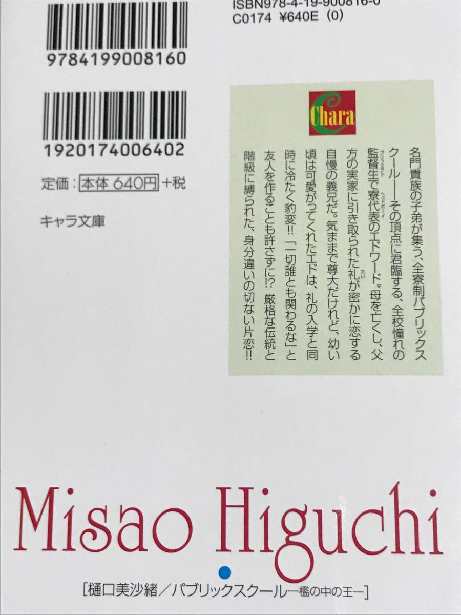 樋口美沙緒 『 パブリックスクール 』『 王を統べる運命の子 』など7冊　送料込み！【2301】_画像3