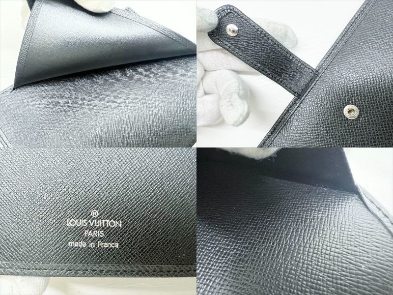 美品 Louis Vuitton ルイヴィトン タイガ アジェンダMM システム手帳 バイブルサイズ ６穴 黒 R20222_画像10