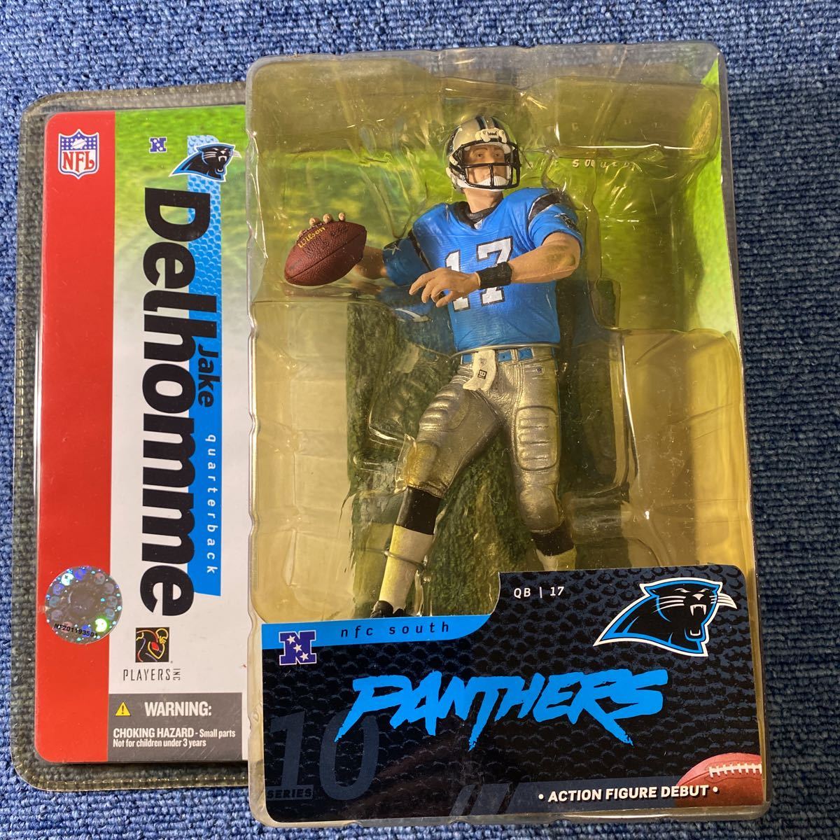 マクファーレントイズ NFL シリーズ10 ジェイクデルホーン/キャロライナパンサーズ　2004 フィギュア　McFarlane アメリカンフットボール_画像1