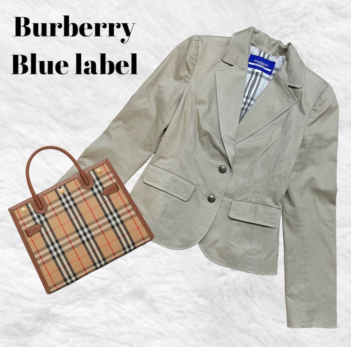 【極美品】BURBERRY BLUE LABEL テーラードジャケット38