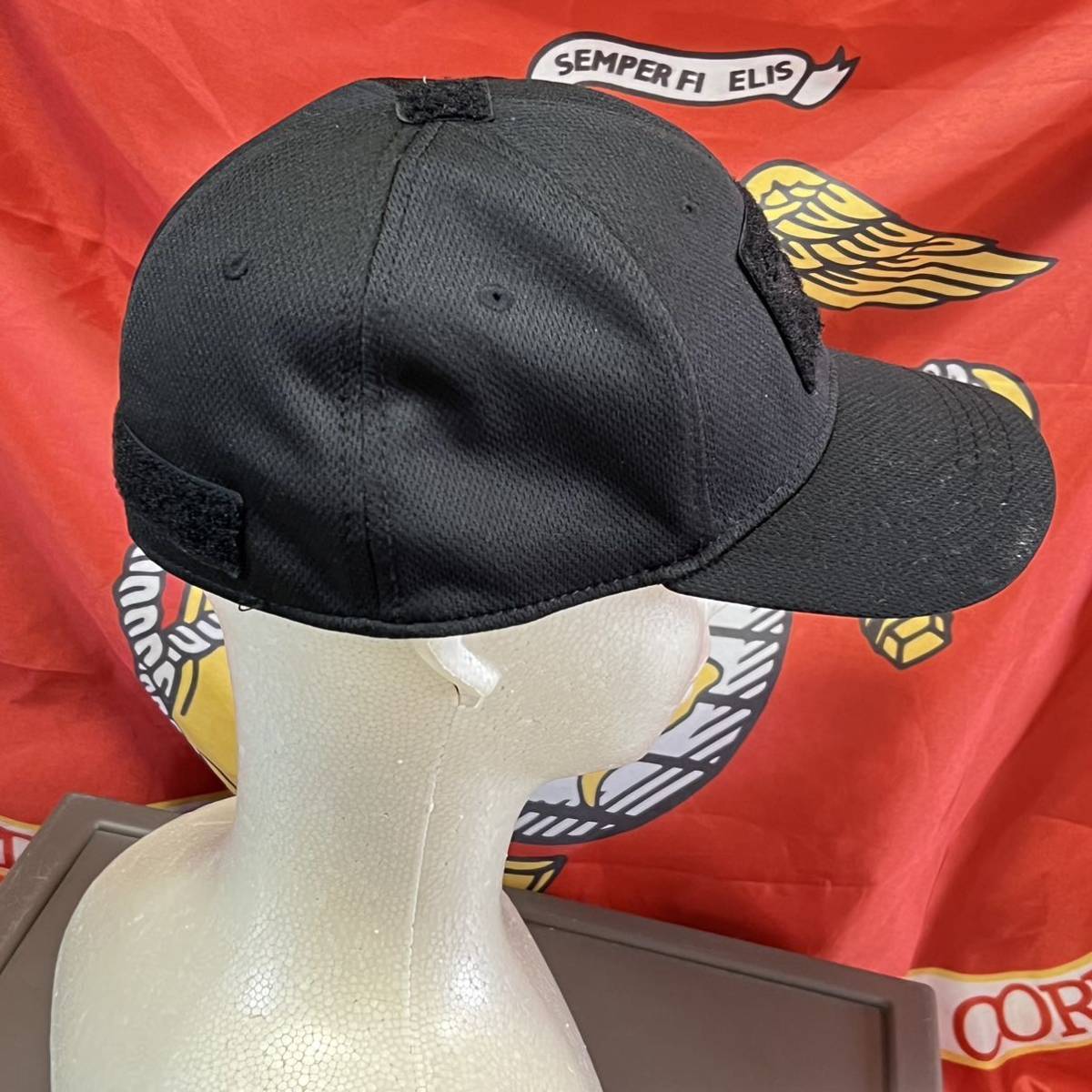 米軍放出品　沖縄 CONDOR CAP コンドル ベルクロ オシャレ ファッション 帽子 ブラックSMALL/MEDIUM (INV KL32)_画像4