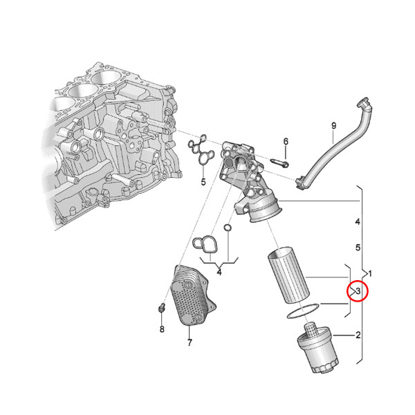 AUDI アウディ Q3 8U F3 TT 8J FV エンジンオイルフィルター/エンジンオイルエレメント 06D115562 06D115466 06D198405_画像2