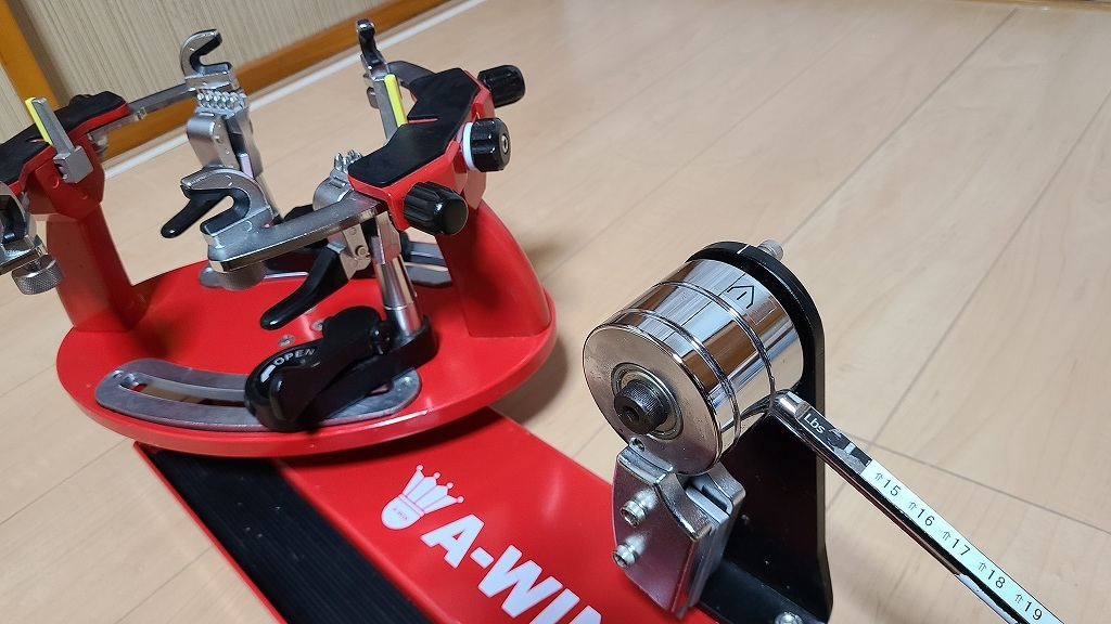 メーカー在庫限り品 A-WIN バドミントン ガット張り機 分銅式ガット