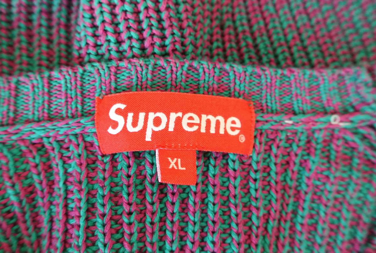 XL）未使用品 Supreme Melange Rib Knit Sweater Melange シュプリーム ニットセーター Small box logo キムタク着 木村拓哉着用　エラー品_画像3