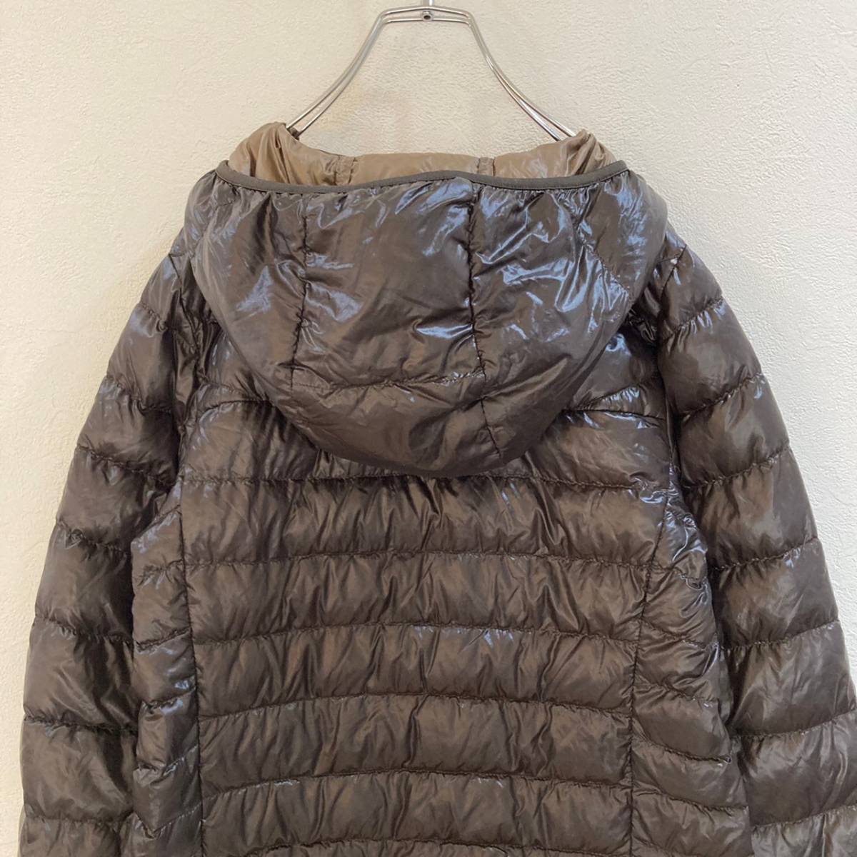 UNIQLO/ Uniqlo Ultra light down jacket compact Brown tea lady's M outdoor camp 