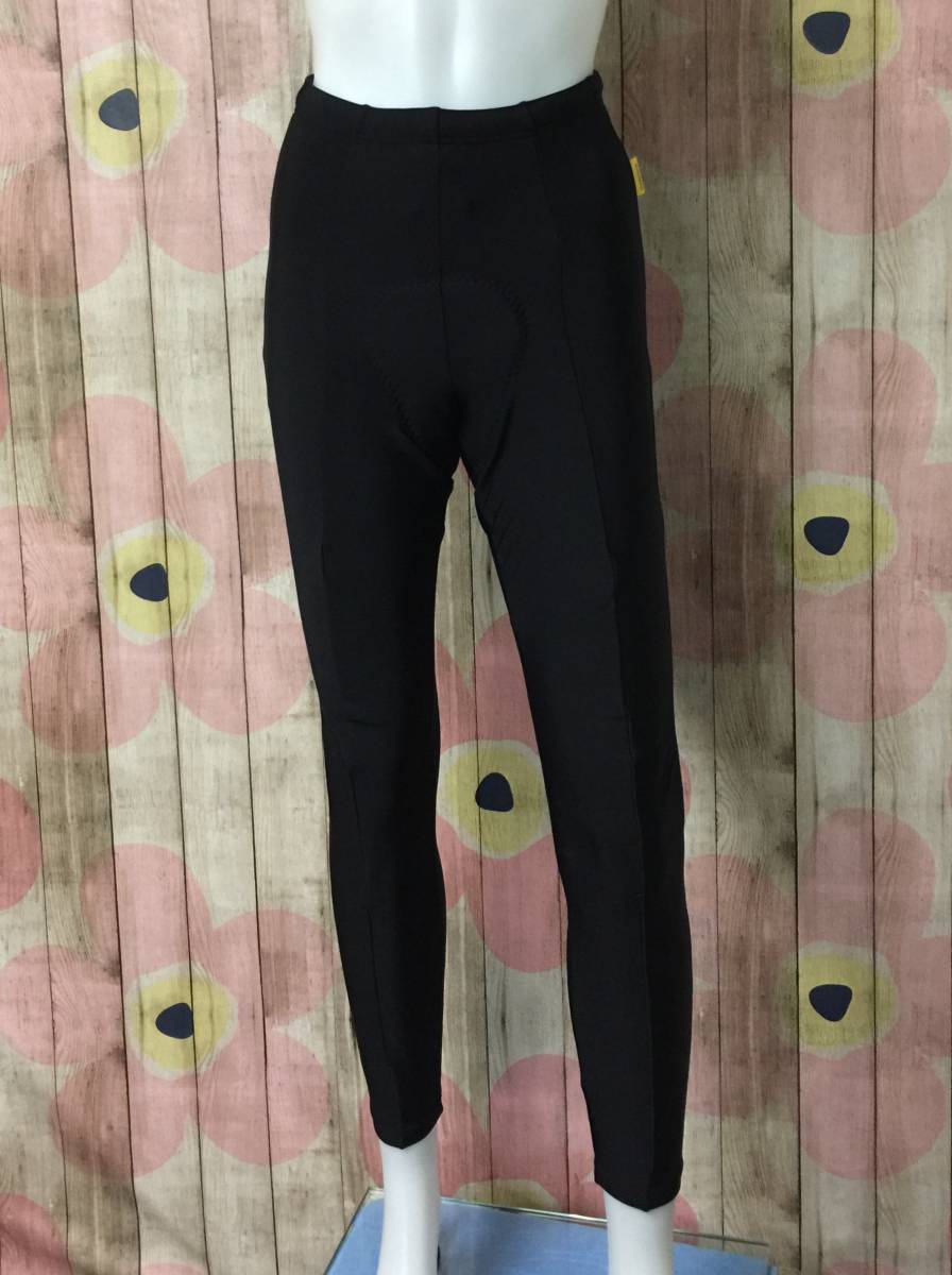 #54_0042 【 PEARL IZUMI 】 パールイズミ メンズ 983-3DE サイクルロングタイツ パッド付き Mサイズ ブラック ロング丈 保温