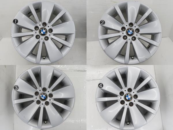 中古アルミホイール 4本セット 18インチ 18x8J +24 5穴 PCD120 BMW純正 送料無料（沖縄、離島除く）a15798_画像3