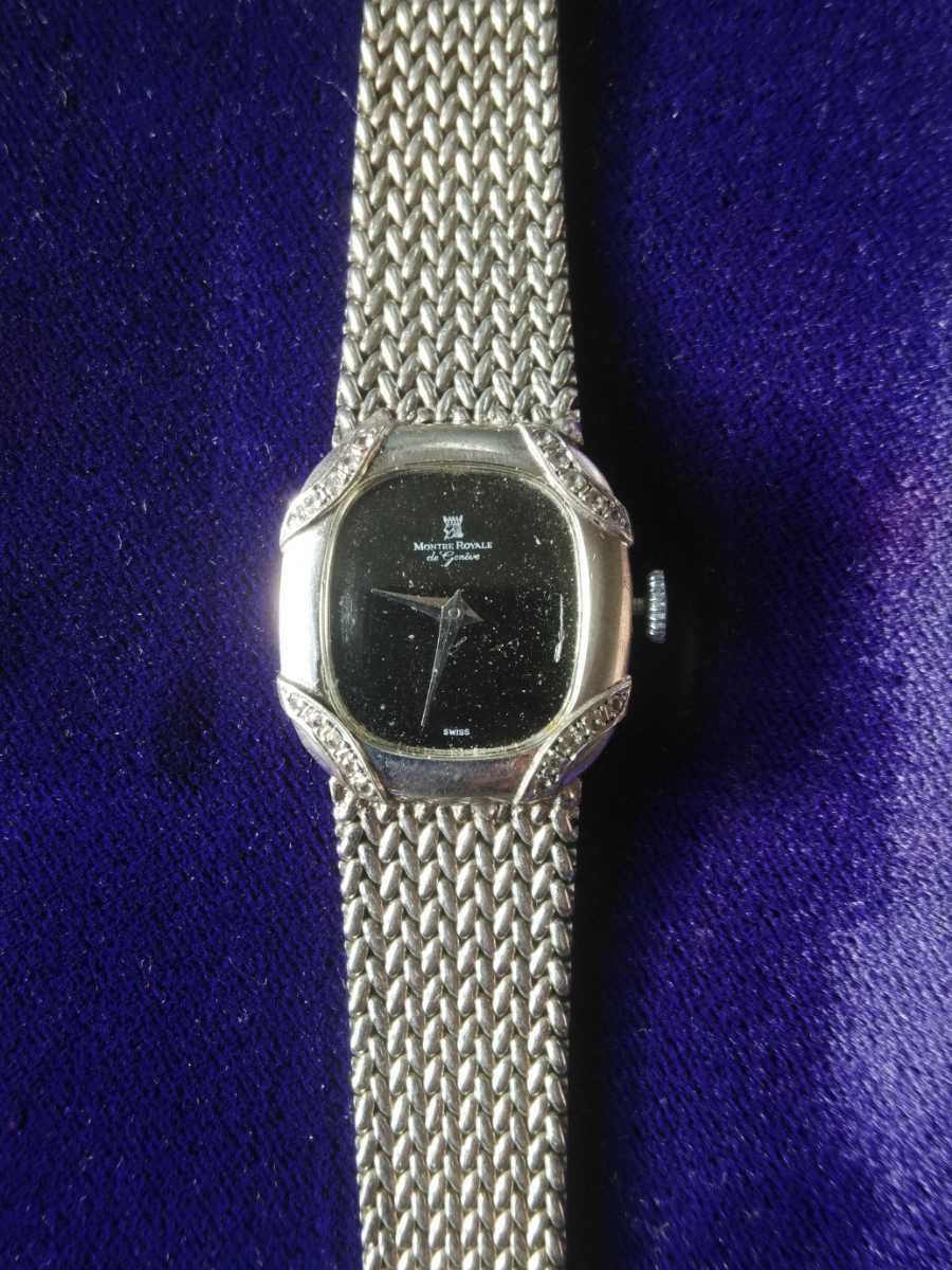 MONTRE ROYALE モンテロイヤル 石付 レディ―ス 手巻腕時計 www.ataifzc.com
