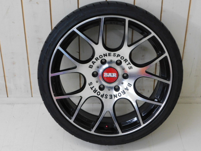 ★大03 ファブレス ヴァローネ FABULOUS BARONE SPORTS MC-7 20インチ 8J 6H139.7 225/35R20 6穴 タイヤ ホイール ハイエース_画像2
