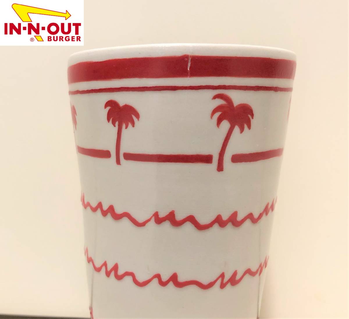 In-N-Out Burger Cap インナウトバーガー カップ 湯呑み コップ ドリンクカップ型 インテリア 置物 陶磁器_画像6