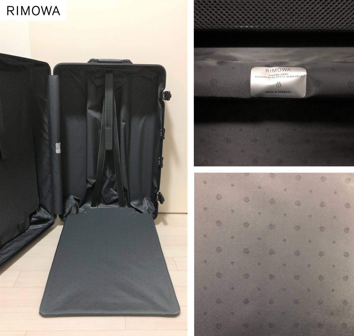 RIMOWA リモワ ORIGINAL Check-In L オリジナル チェックイン L スーツケース 容量86L BLACK ブラック