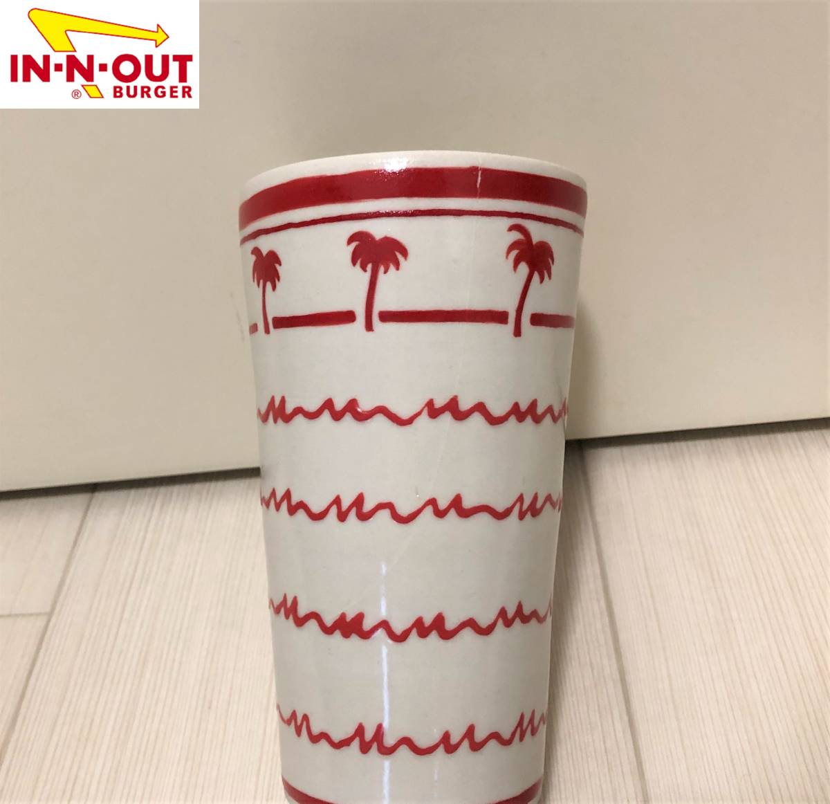 In-N-Out Burger Cap インナウトバーガー カップ 湯呑み コップ ドリンクカップ型 インテリア 置物 陶磁器_画像5