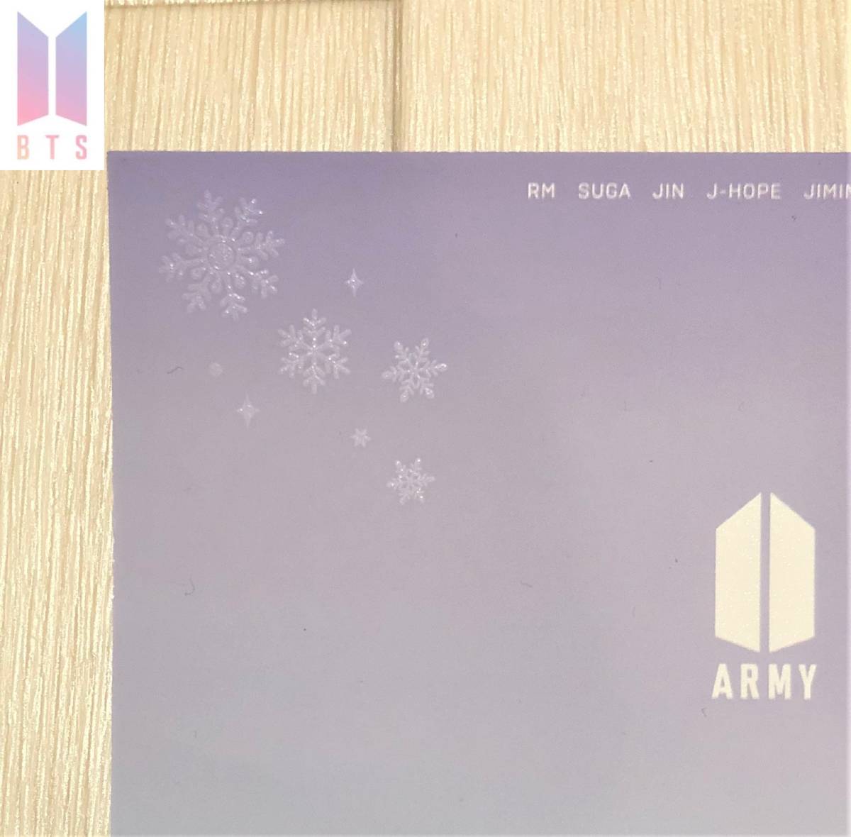 BTS ビーティーエス Happy new year 2013 for ARMY from BTS POSTCARD ポストカード ジャパン オフィシャル ファンクラブ限定品 非売品_画像3