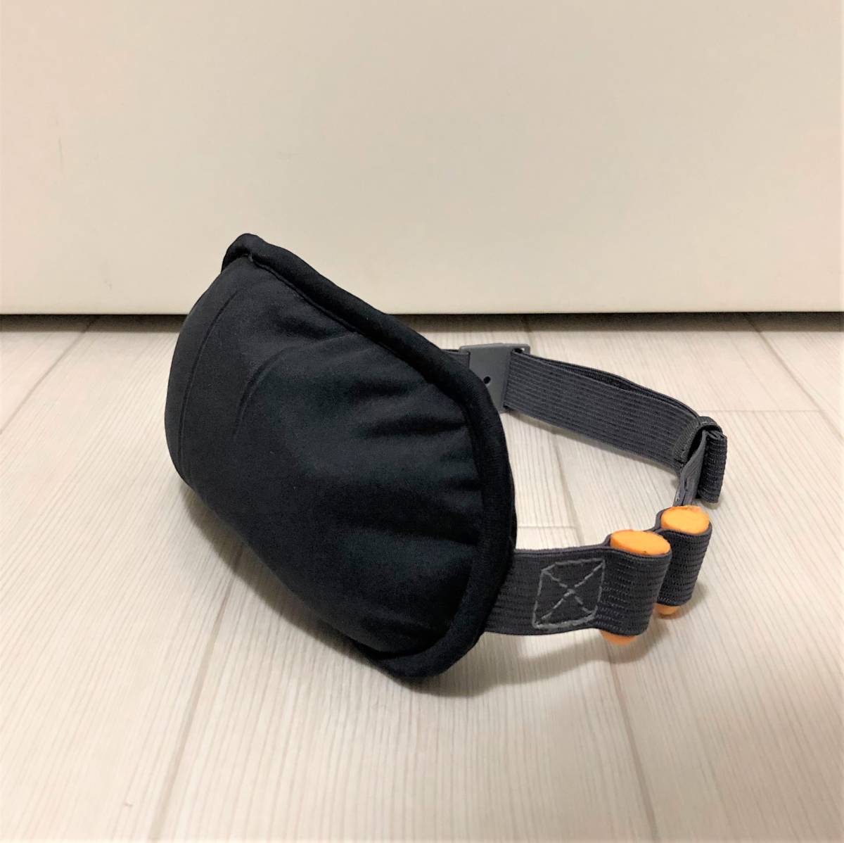 Samsonite Microbead Eye Mask マイクロビーズ アイマスク 耳栓付き 睡眠 旅行用品 BLACK ブラック 黒_画像3