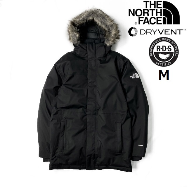 THE NORTH FACE ザ ノースフェイス TNF ARCTIC DOWN JACKET TNF ARCTC DWN JKT ダウンジャケット  ファー フード サイズ M ブラック アウトドア、キャンプ、登山 アウター