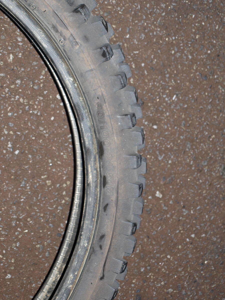 BRIDGESTONE ブリジストン BATTLECROSS X20F 80/100-21 51M ①　中古MXタイヤ_画像5