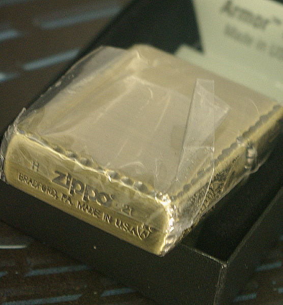 ZIPPO】アーマー 3サイド 鯉(昇鯉)エッチング ブラス古美