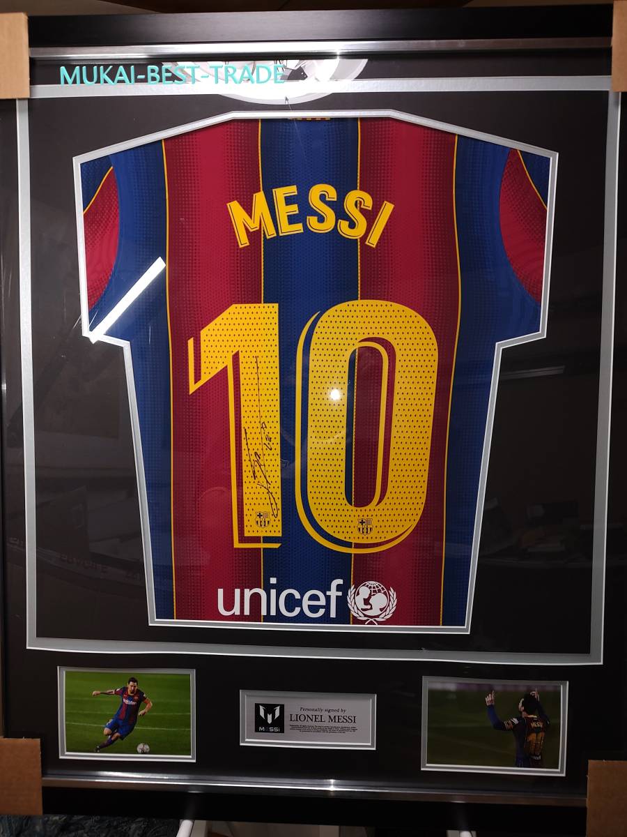 Lionel Messi( rio фланель * Messhi ) автограф Barcelona 2020/21 MATCH ISSUE сумма [ сертификат есть ]
