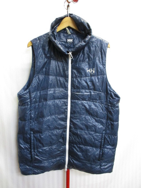 ヘリーハンセン　メンズダウンベスト　メンズXL LL　紺　BAMBLE VEST Men’s　ダウンジャケット アウトドアダウンウエア ダウンコート01253