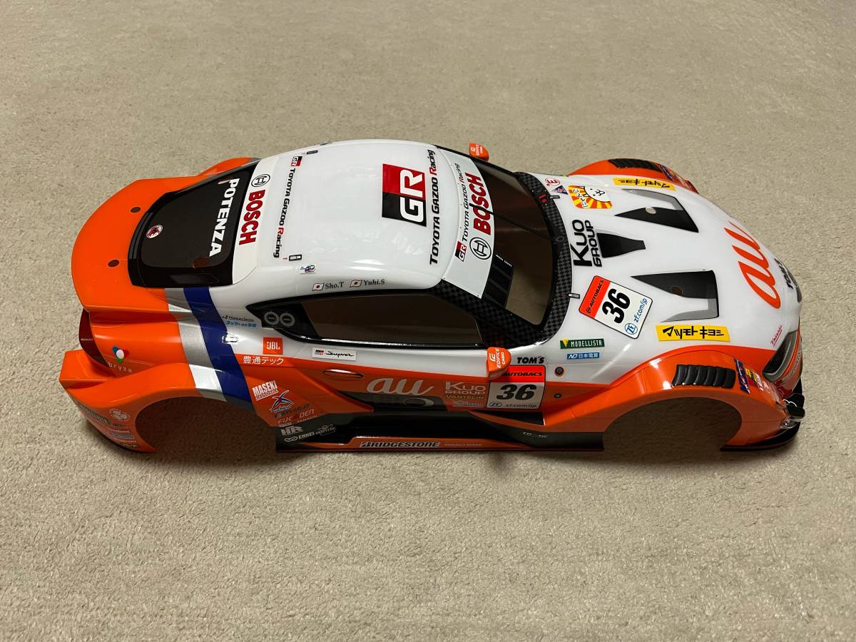 タミヤ 1/10RC au TOM'S GR Supra メーカー塗装済みボディ タミヤ 1/10RC au TOM'S GR Supra メーカー塗装済みボディ